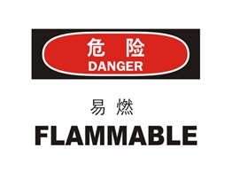 危險類標示 易燃 FLAMMABLE